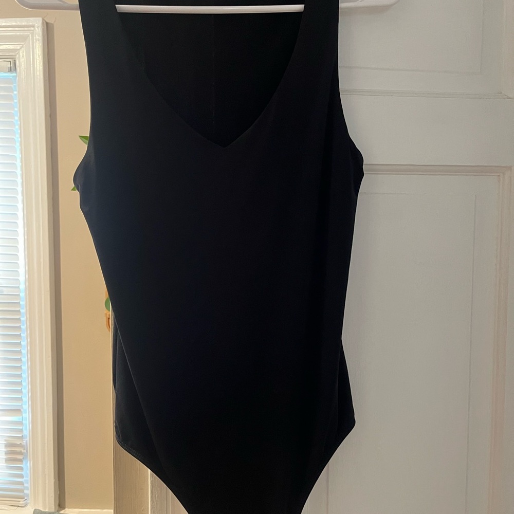 Black Sleeveless Bodysuit